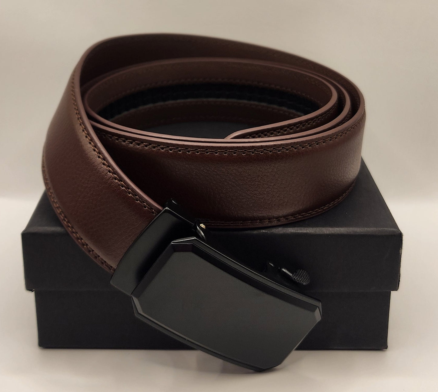 LADE Ratchet Belt -Men-Brown Belt/Black Buckle