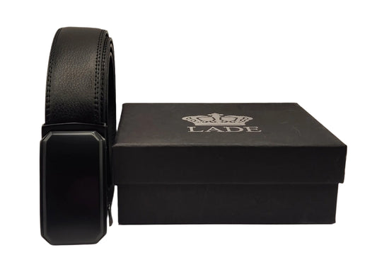 LADE Ratchet Belt-Men -Black  Belt/ Black Buckle