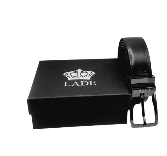 LADE Reversible Leather Belt-Men-Black/Brown-Black Buckle