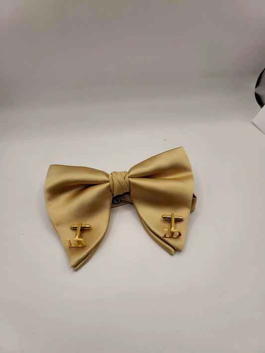 LADE Pre-Tied Silk Satin Bow Tie