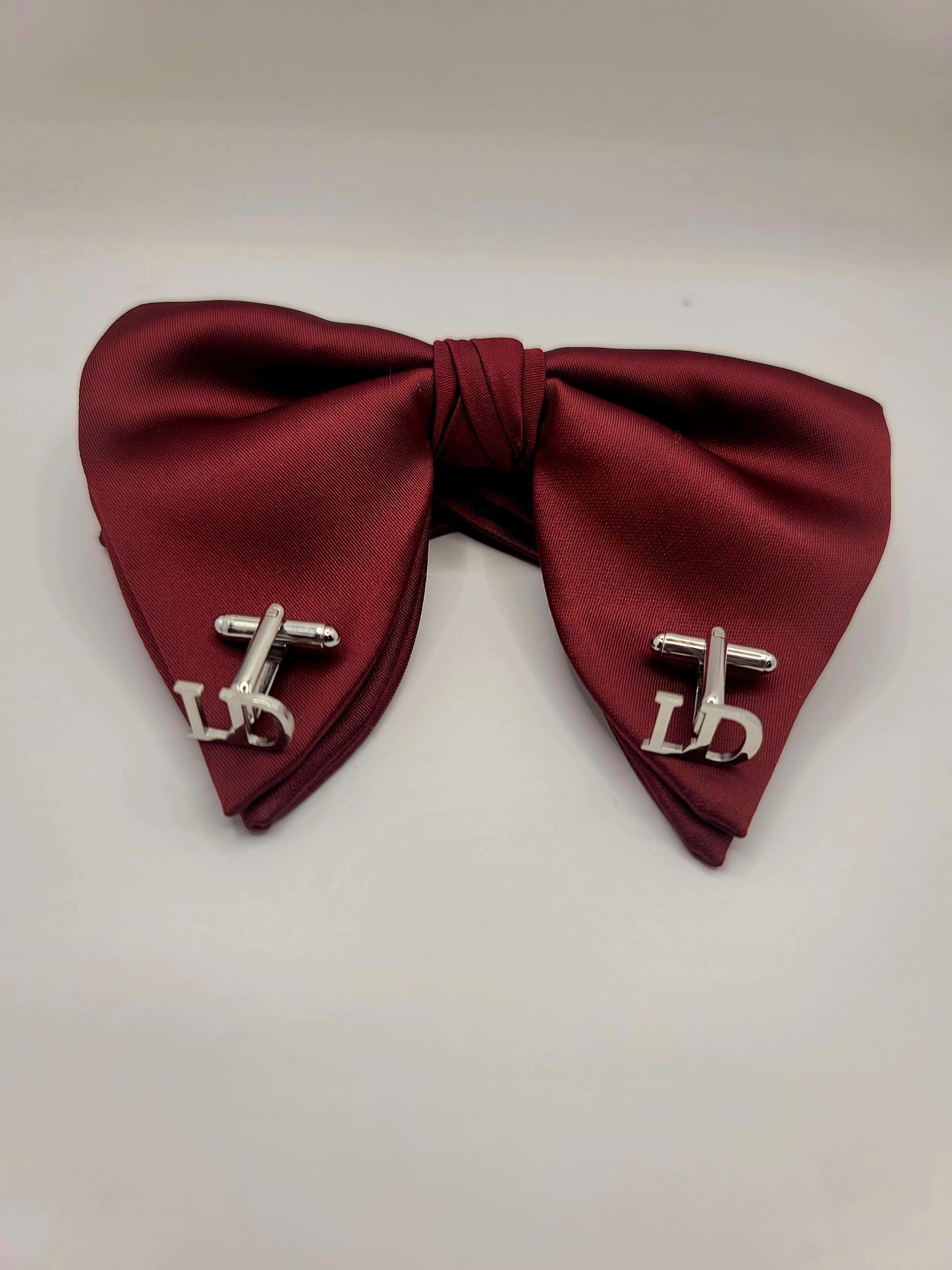LADE Pre-Tied Silk Satin Bow Tie