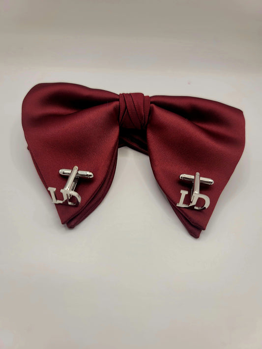 LADE Pre-Tied Silk Satin Bow Tie