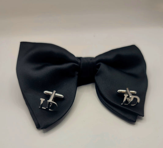 LADE Pre-Tied Silk Satin  Bow Tie