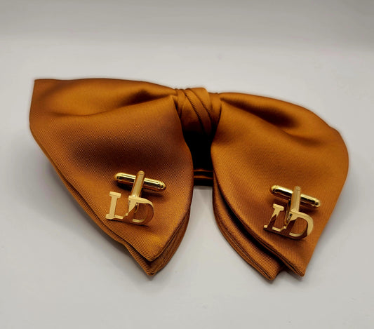 LADE Pre-Tied Silk  Satin Bow Tie